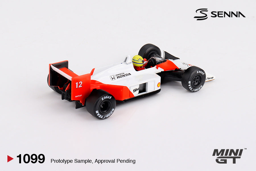 Mini GT 1/64 McLaren MP4/4 #12 Ayrton Senna 1988 Japanese Grand Prix Winner MGT01099-L Diecast Scale Model