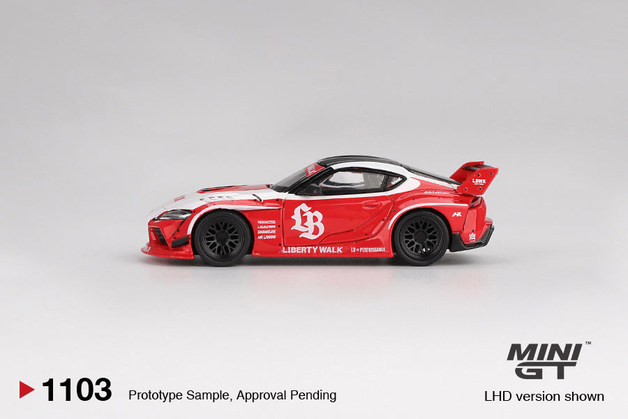 Mini GT 1/64 LB★WORKS Toyota GR Supra Red MGT01103-L Diecast Scale Model