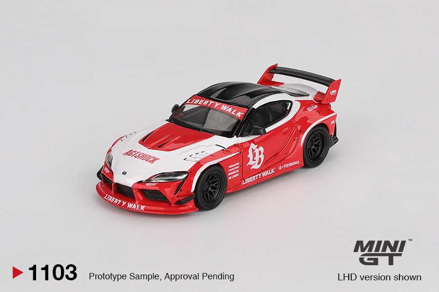 Mini GT 1/64 LB★WORKS Toyota GR Supra Red MGT01103-L Diecast Scale Model
