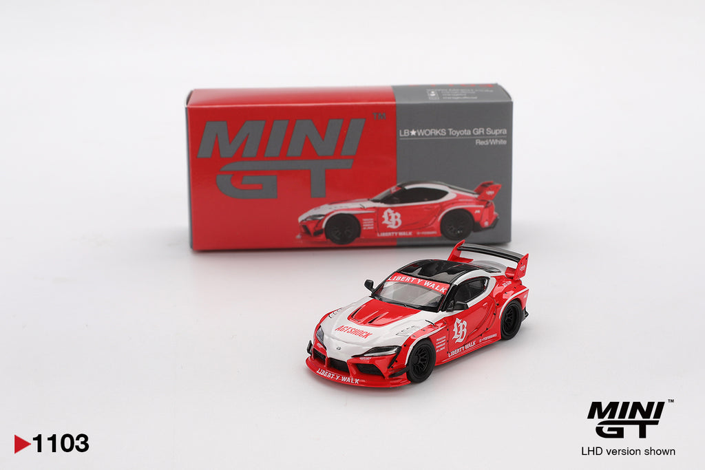 Mini GT 1/64 LB★WORKS Toyota GR Supra Red MGT01103-L Diecast Scale Model