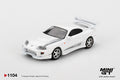 Mini GT 1/64Toyota Supra VeilSide Combat V-I White MGT01104-L Diecast Scale Model