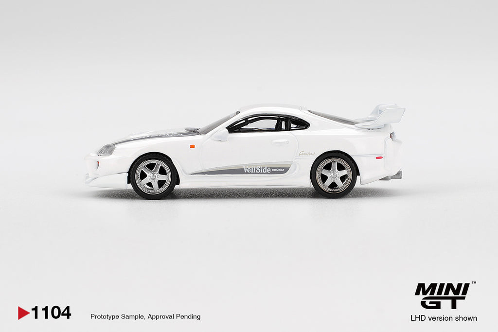 Mini GT 1/64Toyota Supra VeilSide Combat V-I White MGT01104-L Diecast Scale Model