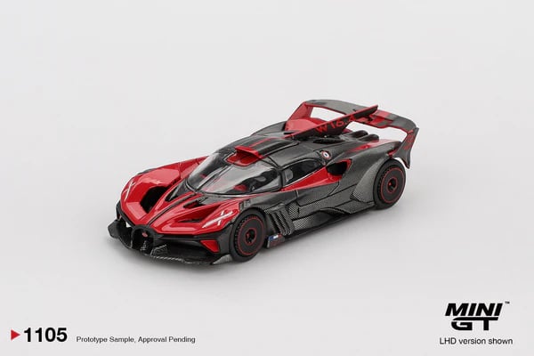Mini GT 1/64 Bugatti Bolide Red MGT01105-L Diecast Scale Model