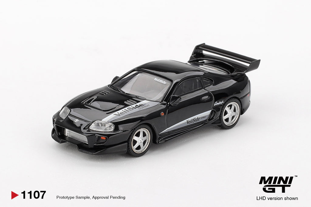 Mini GT 1/64 Toyota Supra VeilSide Combat V-II Black MGT01107-L Diecast Scale Model