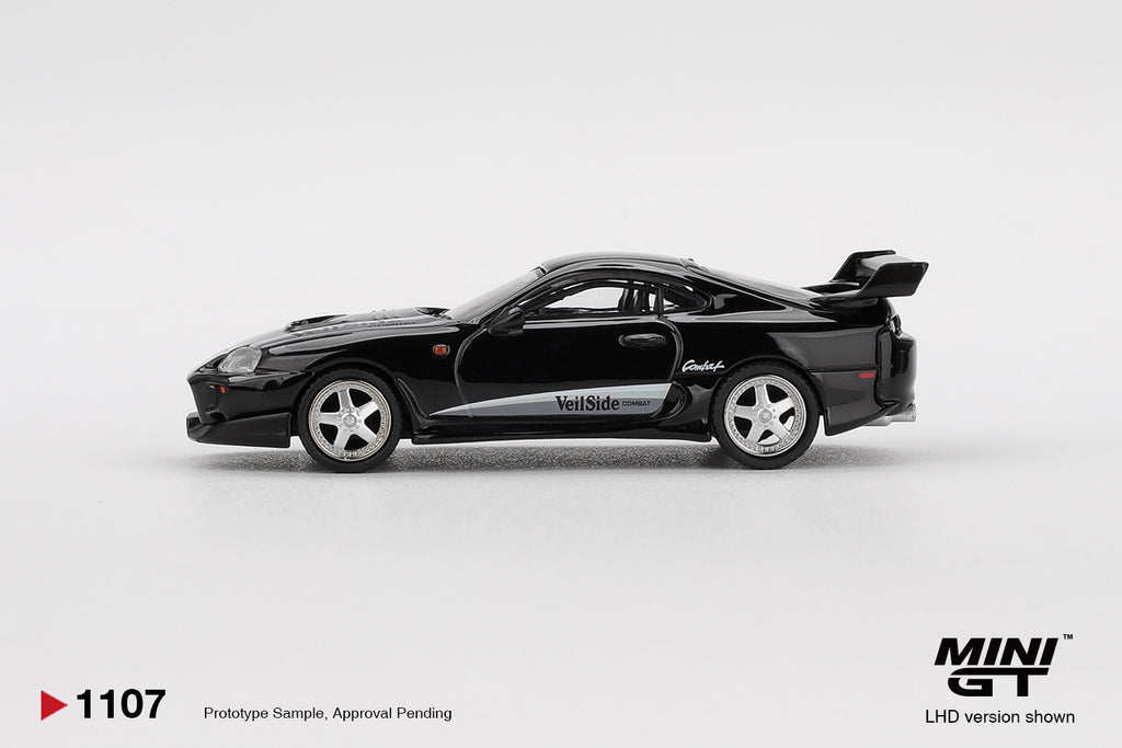 Mini GT 1/64 Toyota Supra VeilSide Combat V-II Black MGT01107-L Diecast Scale Model