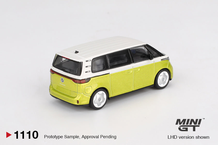 Mini GT 1/64 Volkswagen ID.Buzz Candy White/ Pomelo Yellow MGT01110-L Diecast Scale Model