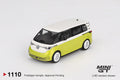 Mini GT 1/64 Volkswagen ID.Buzz Candy White/ Pomelo Yellow MGT01110-L Diecast Scale Model