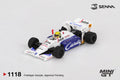 Mini GT 1/64 Toleman TG184 #19 Ayrton Senna 1984 Monaco Grand Prix 2nd Place MGT01118-L Diecast Scale Model Car