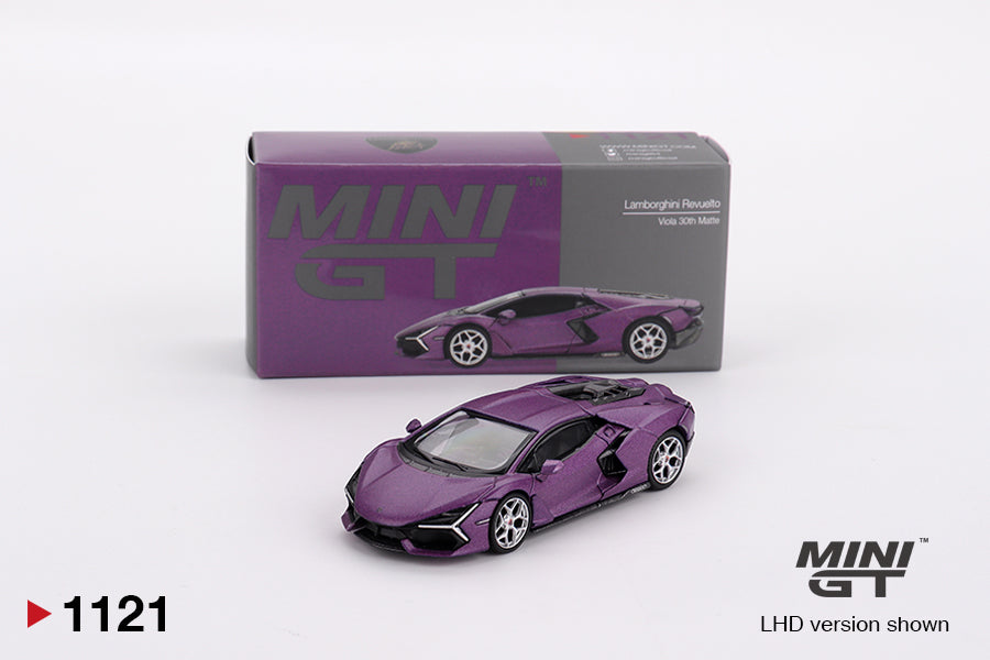 Mini GT 1/64 Lamborghini Revuelto Viola 30th Matte MGT01121-L Diecast Scale Model