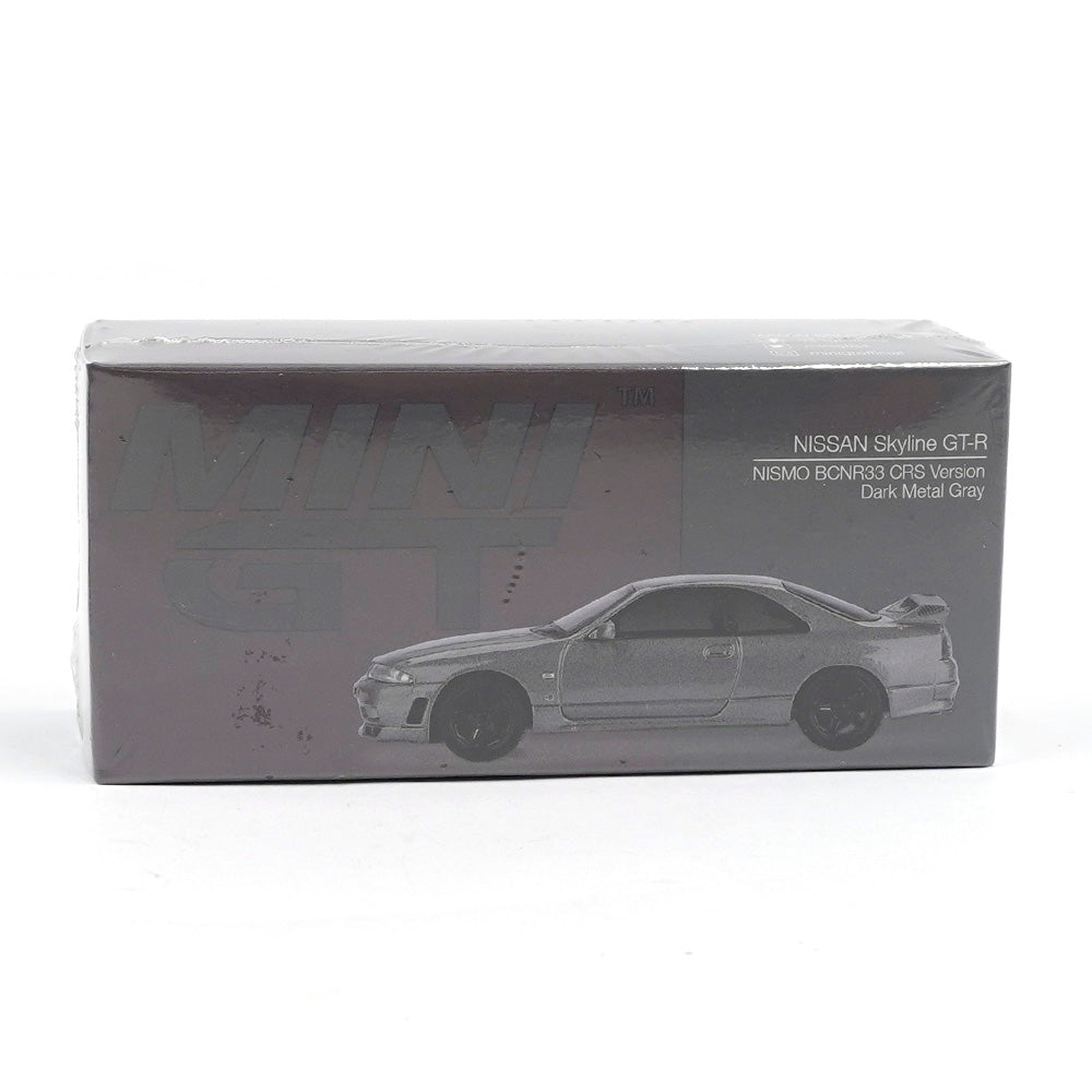 Mini GT 1/64 NISSAN Skyline GT-R Dark Metal Gray (NISMO BCNR33 CRS Version) MGT01128-R Diecast Scale Model Car