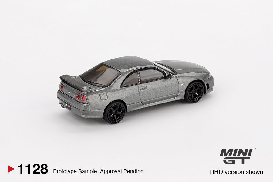 Mini GT 1/64 NISSAN Skyline GT-R Dark Metal Gray (NISMO BCNR33 CRS Version) MGT01128-R Diecast Scale Model Car
