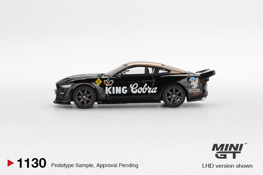 Mini GT 1/64 Shelby GT500 Dragon Snake Concept Black/Gold MGT01130-L Diecast Scale Model