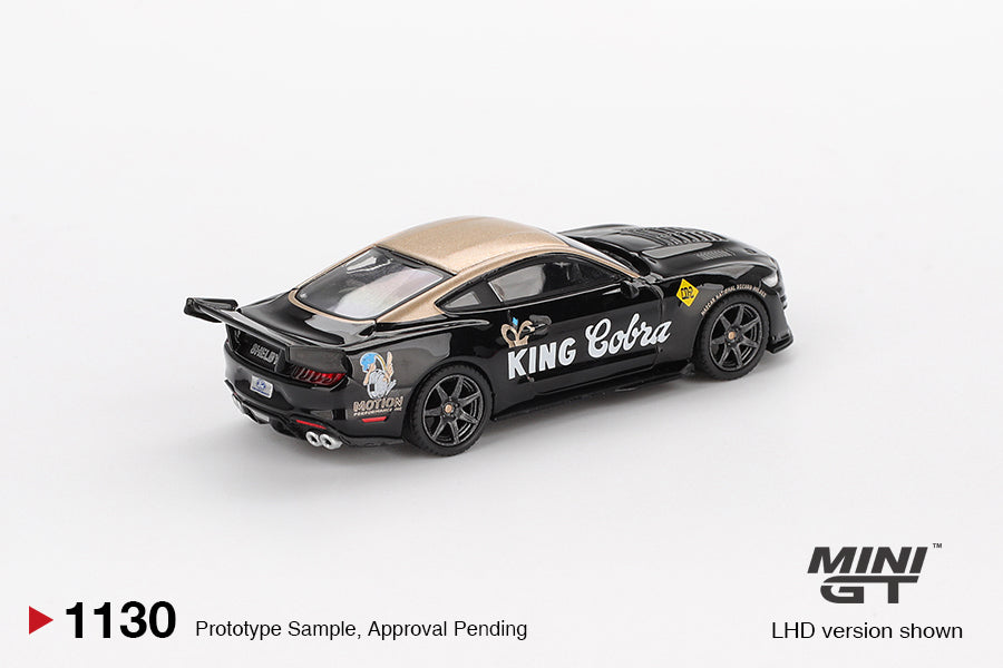Mini GT 1/64 Shelby GT500 Dragon Snake Concept Black/Gold MGT01130-L Diecast Scale Model