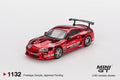 xMini GT 1/64Toyota Supra (A80) Top Secret GT-300 Top Secret Red Chrome MGT01132-L Diecast Scale Model