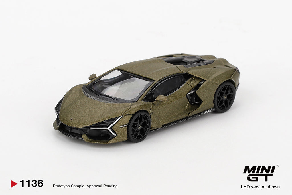 Mini GT 1/64 Lamborghini Revuelto Verde Gea Matte MGT01136-L Diecast Scale Model