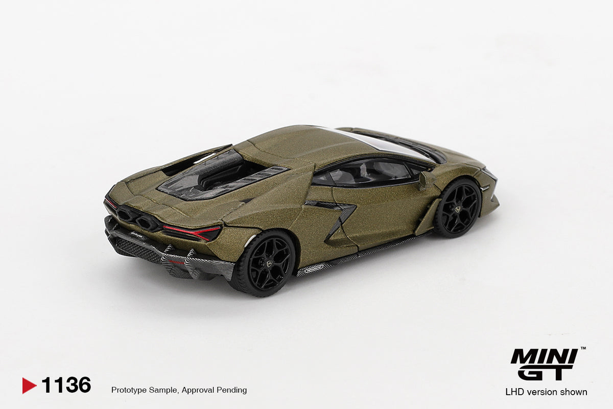 Mini GT 1/64 Lamborghini Revuelto Verde Gea Matte MGT01136-L Diecast Scale Model