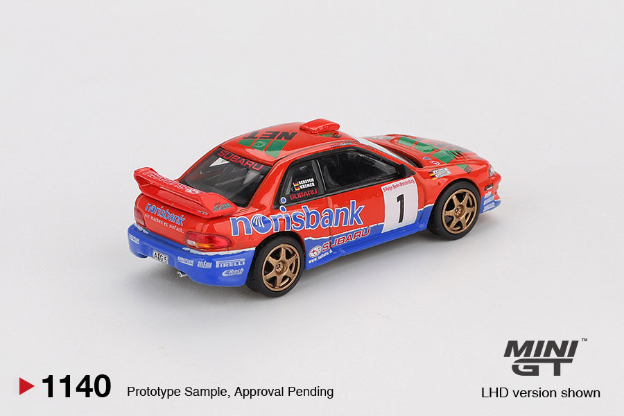Mini GT 1/64 Subaru Impreza WRC97 #1 1999 DRM Champion MGT01140-L Diecast Scale Model