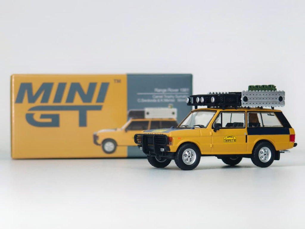 Mini GT 1/64 Range Rover 1981 Camel Trophy Sumatra C.Swoboda & K.Mentel Winner MGT01144-L Diecast Scale Model