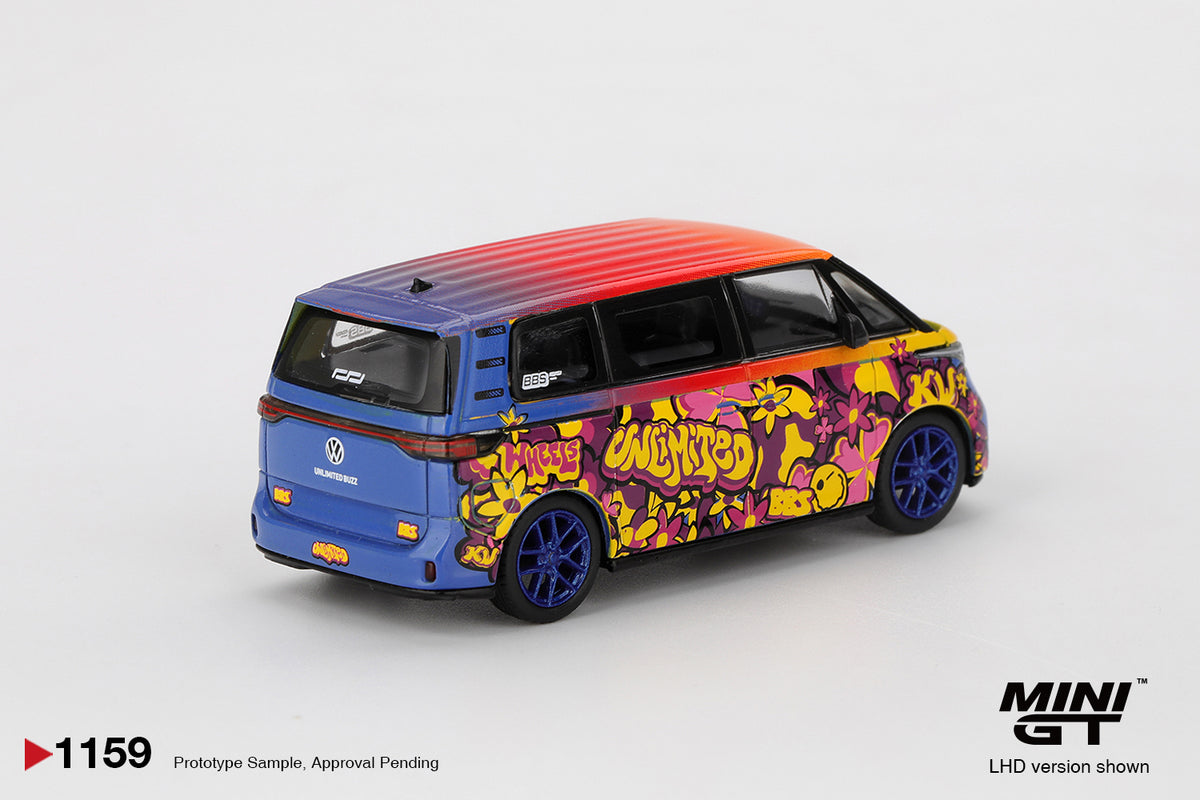 Mini GT 1/64 Volkswagen ID.Buzz KW/BBS MGT01159-L Diecast Scale Model