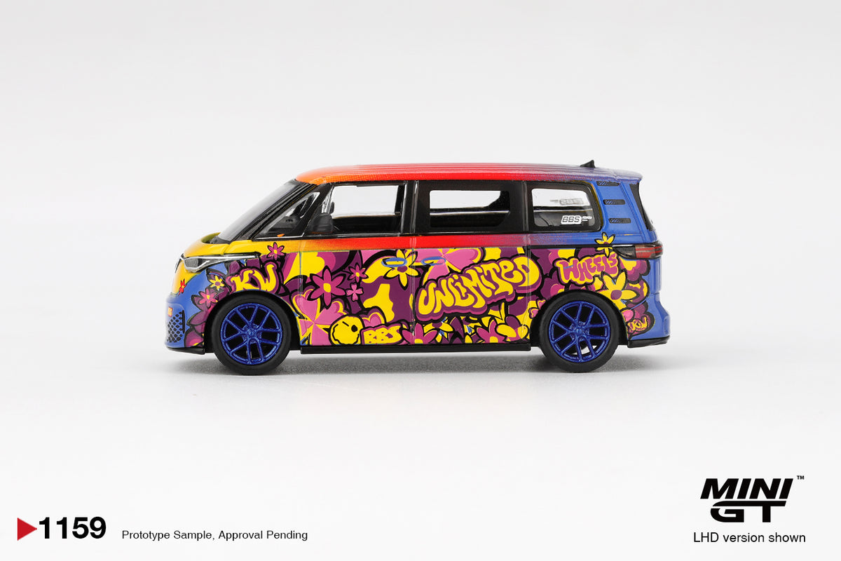 Mini GT 1/64 Volkswagen ID.Buzz KW/BBS MGT01159-L Diecast Scale Model