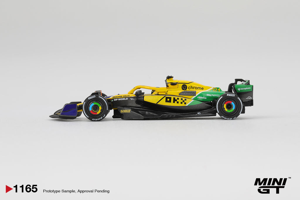 Mini GT 1/64 McLaren MCL38 #81 Oscar Piastri 2024 F1 Monaco GP 2nd Place MGT01165-L Diecast Scale Model