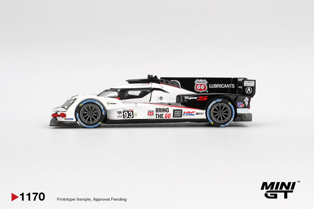 Mini GT 1/64 Acura ARX-06 GTP #93 Acura Meyer Shank Racing 2025 IMSA Daytona 24 Hrs MGT01170-L Diecast Scale Model