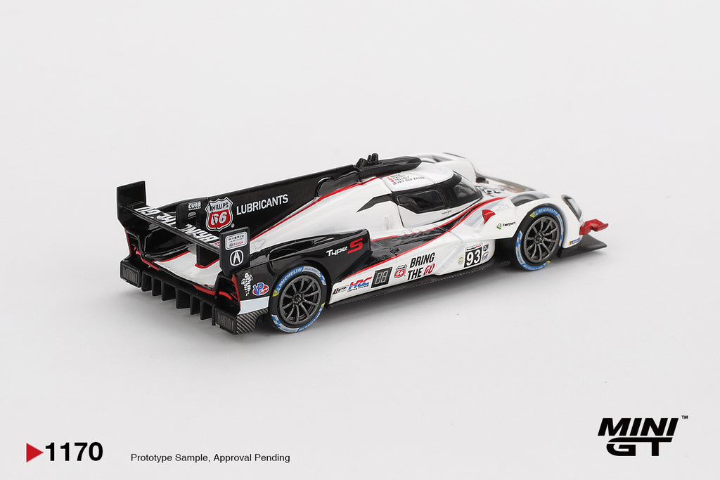 Mini GT 1/64 Acura ARX-06 GTP #93 Acura Meyer Shank Racing 2025 IMSA Daytona 24 Hrs MGT01170-L Diecast Scale Model