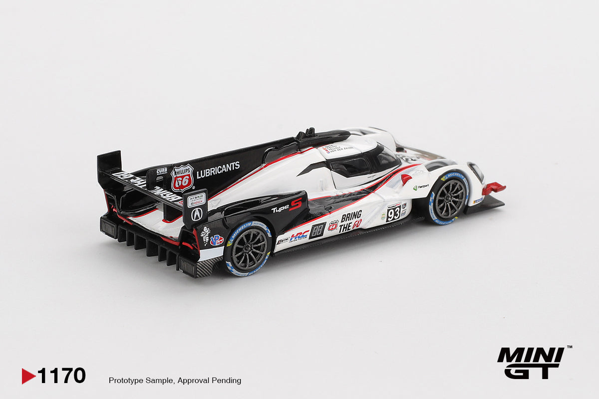 Mini GT 1/64 Acura ARX-06 GTP #93 Acura Meyer Shank Racing 2025 IMSA Daytona 24 Hrs MGT01170-L Diecast Scale Model