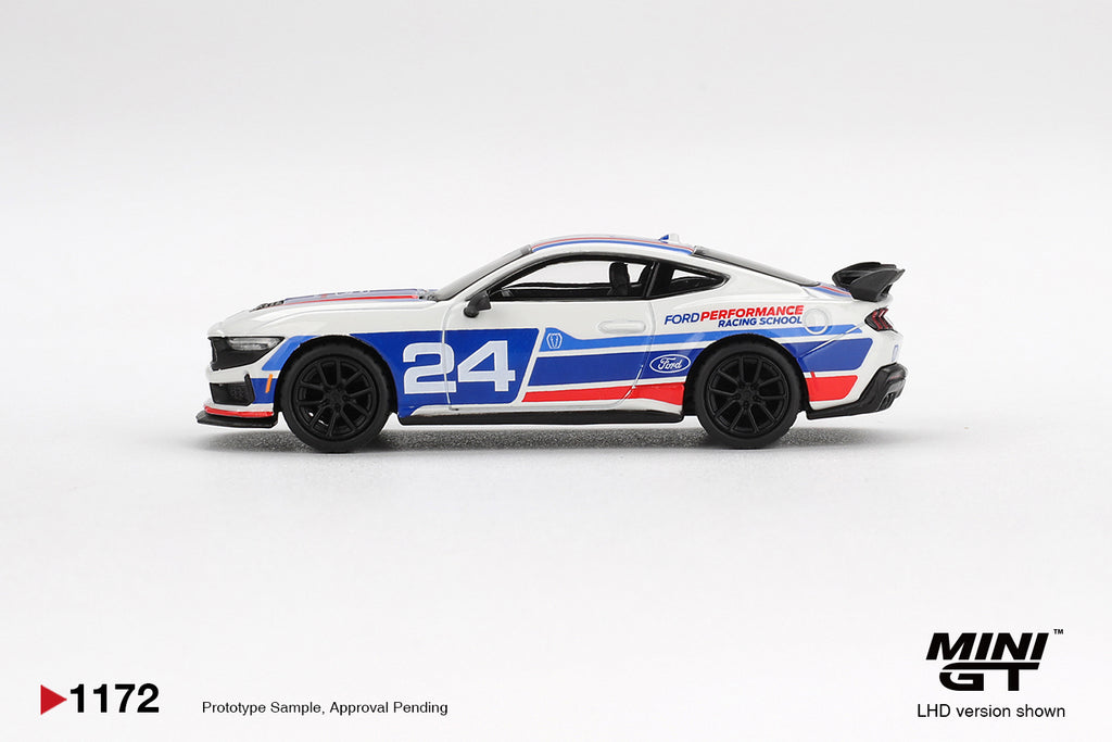 Mini GT 1/64 Ford Mustang Dark Horse #24 Ford Performance Racing School MGT01172-L Diecast Scale Model