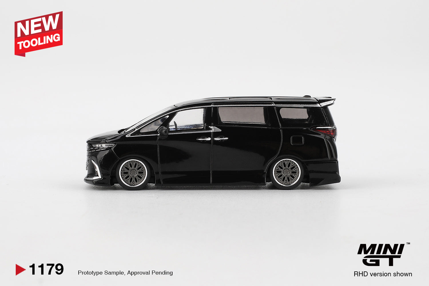 Mini GT 1/64 Toyota Alphard 40 KUHL Black MGT01179-L Diecast Scale Model