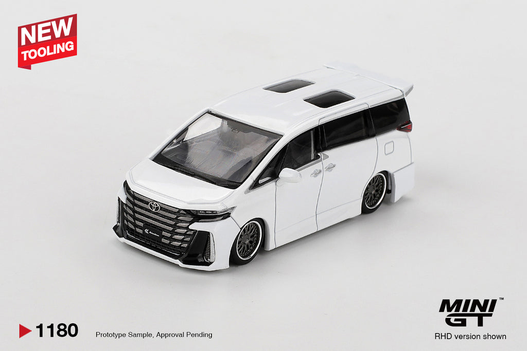 Mini GT 1/64 Toyota Vellfire 40 KUHL White MGT01180-L Diecast Scale Model