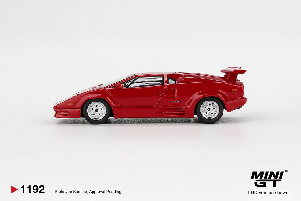 Mini GT 1/64 Lamborghini Countach 25th Anniversary Red MGT01192-L Diecast Scale Model