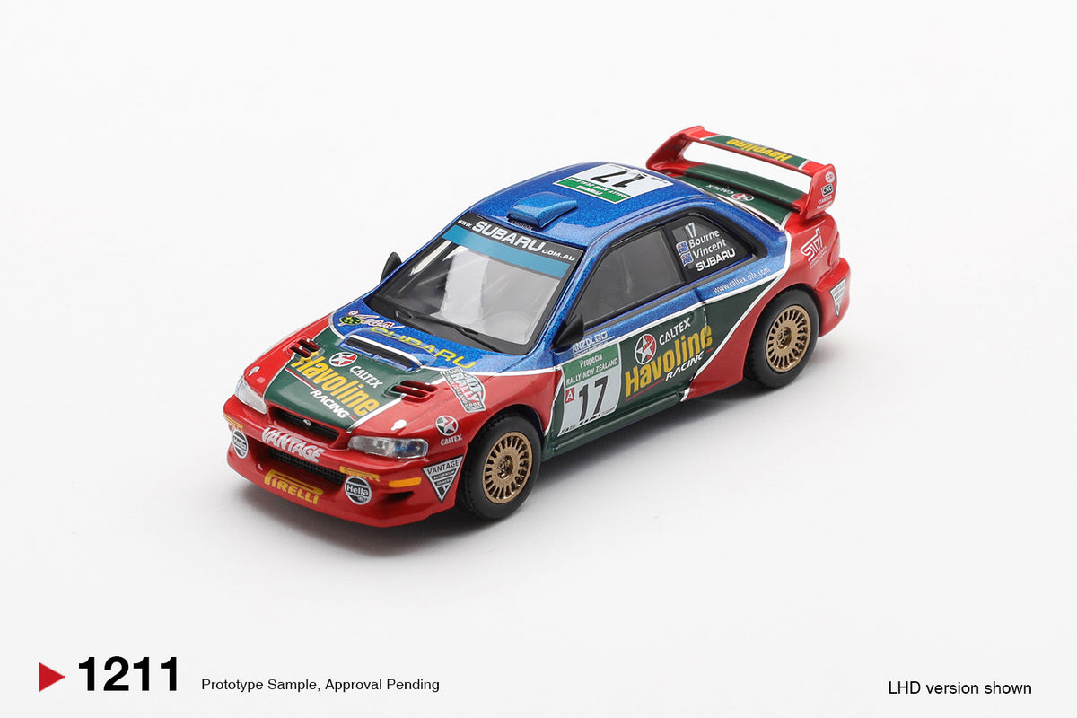 Mini GT 1/64 Subaru Impreza WRC98 #17 2000 Rally New Zealand MGT01211-L Diecast Scale Model