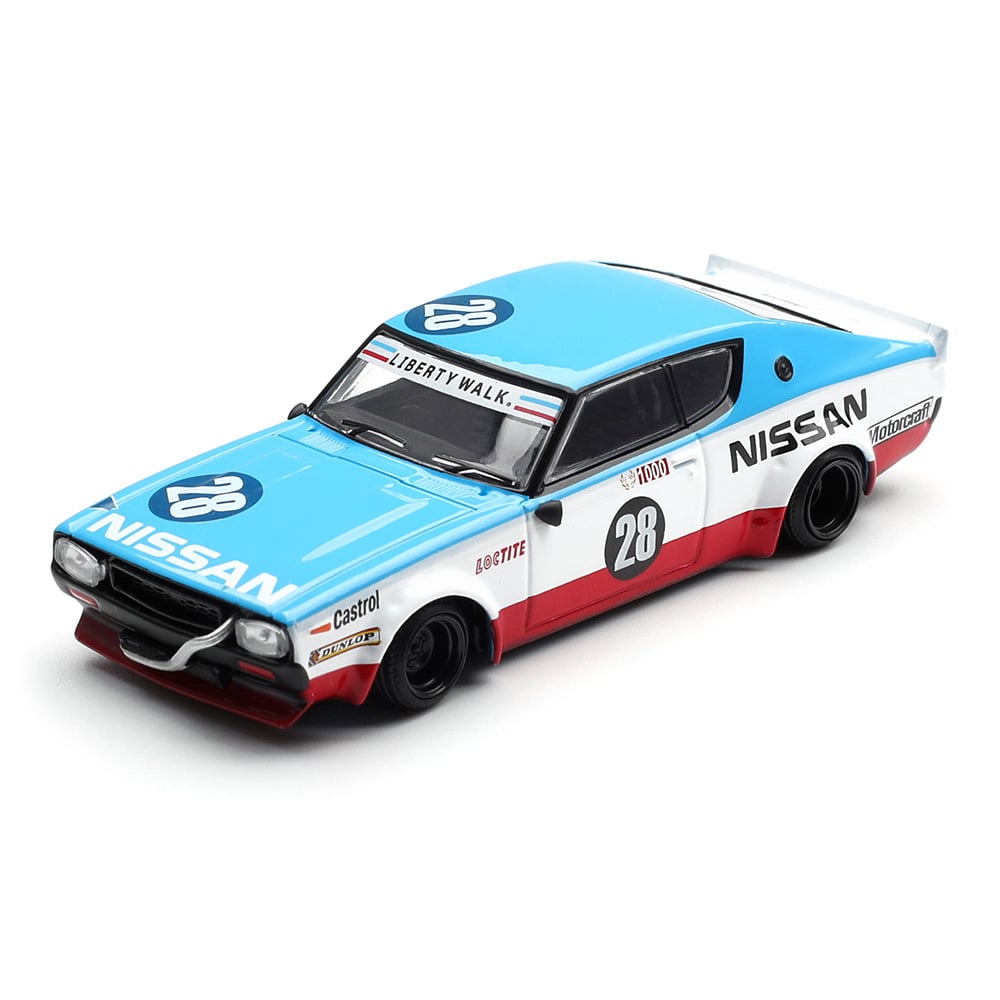 Mini GT 1/64 Nissan Skyline Kenmeri Liberty Walk Nissan Racing 75 concept RHD MGT01212-R Diecast Scale Model