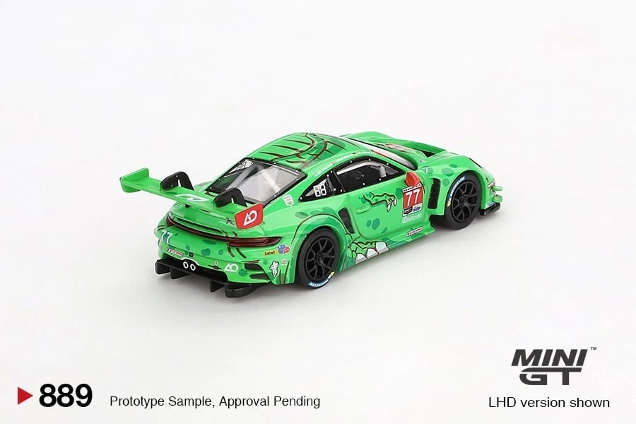 [PRE ORDER] Mini GT 1/64 Porsche 911 GT3 R #77 AO Racing 2024 IMSA Daytona 24 Hrs #889 MGT01218-BL Diecast Scale Model
