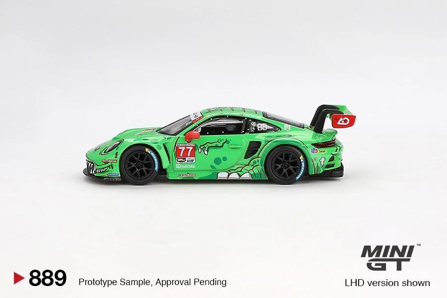 [PRE ORDER] Mini GT 1/64 Porsche 911 GT3 R #77 AO Racing 2024 IMSA Daytona 24 Hrs #889 MGT01218-L Diecast Scale Model