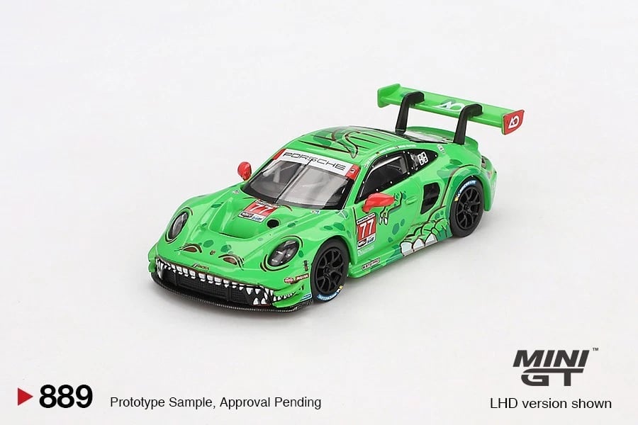 [PRE ORDER] Mini GT 1/64 Porsche 911 GT3 R #77 AO Racing 2024 IMSA Daytona 24 Hrs #889 MGT01218-BL Diecast Scale Model