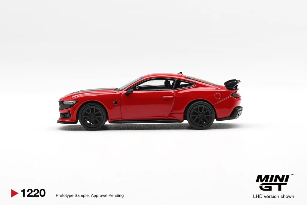 [PRE ORDER] Mini GT 1/64 Ford Mustang Dark Horse Race Red MGT01220-L Diecast Scale Model