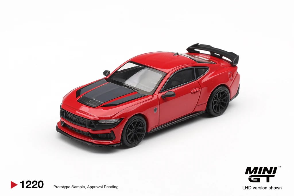 [PRE ORDER] Mini GT 1/64 Ford Mustang Dark Horse Race Red MGT01220-L Diecast Scale Model