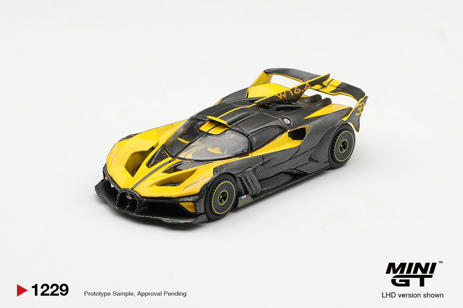 [PRE ORDER] Mini GT 1/64 Bugatti Bolide Yellow MGT01229-L Diecast Scale Model