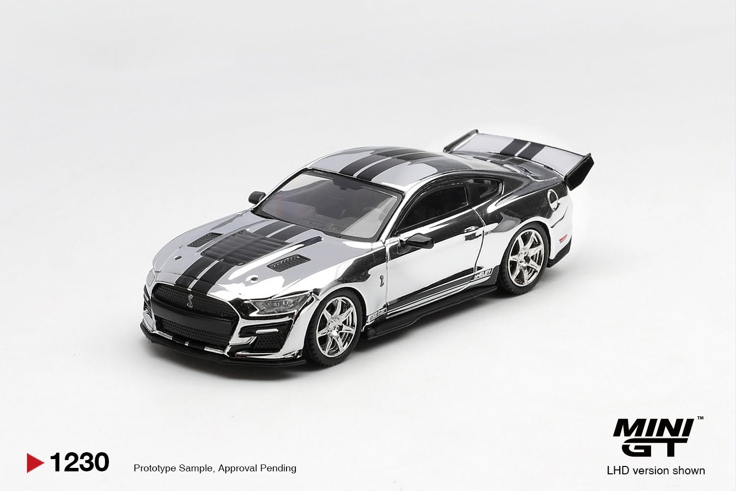 [PRE ORDER] Mini GT 1/64 Shelby GT500 Dragon Snake Concept Chrome Silver MGT01230-L Diecast Scale Model