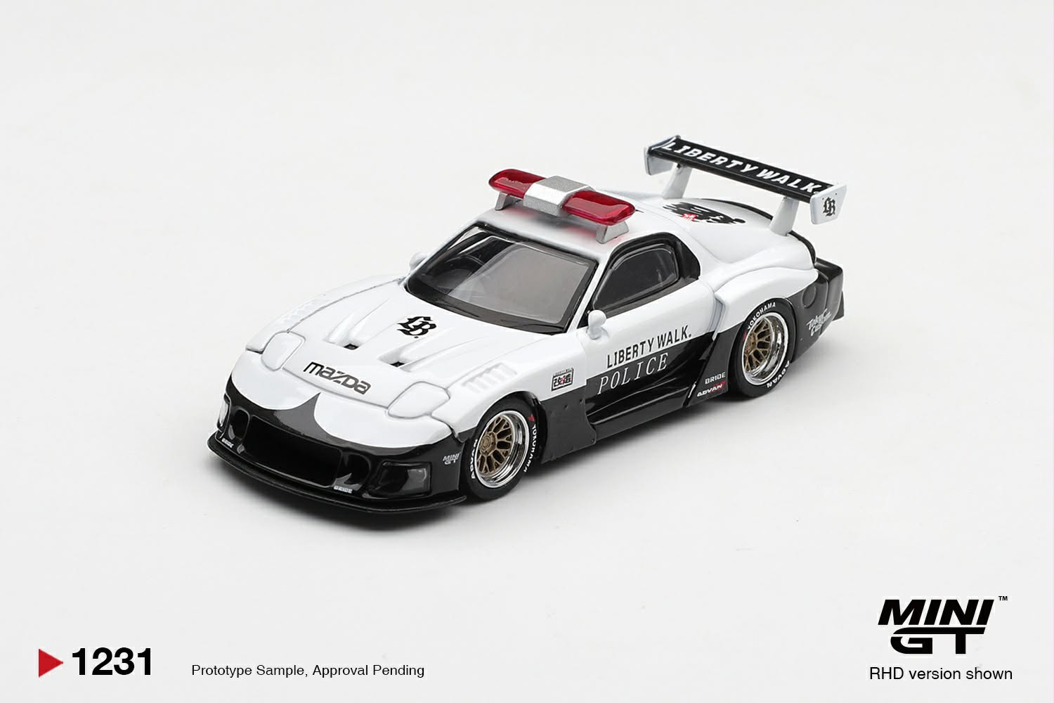 [PRE ORDER] Mini GT 1/64 MAZDA RX-7 LB-Super Silhouette Police MGT01231-R Diecast Scale Model
