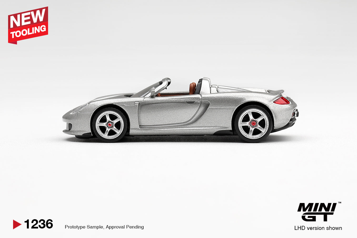 [PRE ORDER] Mini GT 1/64 Porsche Carrera GT GT Silver MGT01236-L Diecast Scale Model Car
