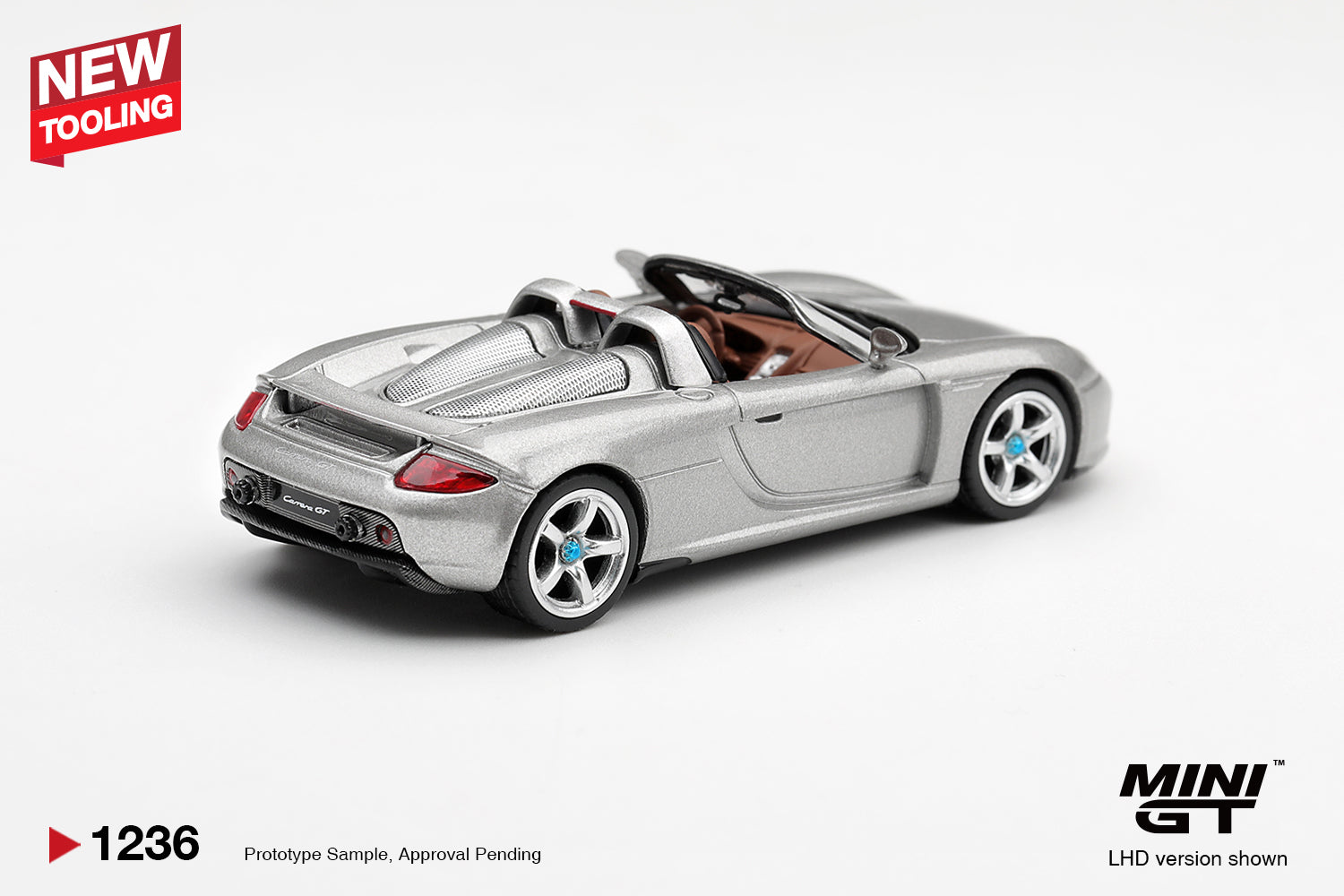 [PRE ORDER] Mini GT 1/64 Porsche Carrera GT GT Silver MGT01236-L Diecast Scale Model Car