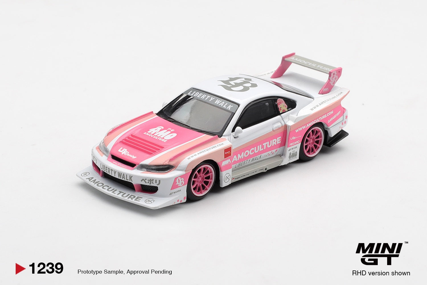 [PRE ORDER] Mini GT 1/64 Nissan SILVIA (S15) LB-Super Silhouette AMOCULTURE MGT01239-R Diecast Scale Model