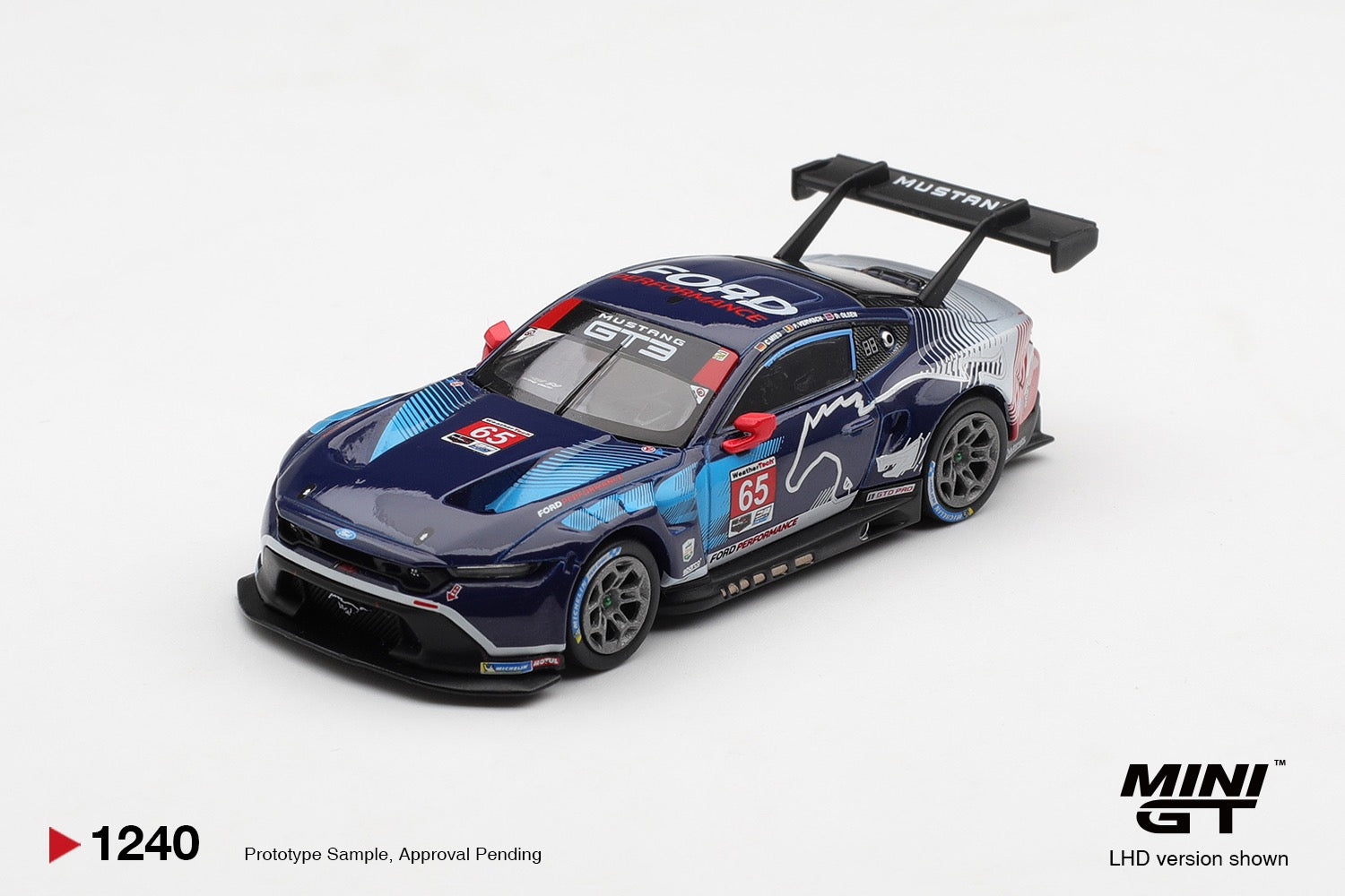 [PRE ORDER] Mini GT 1/64 Ford Mustang GT3 #65 Ford Multimatic Motorsports  2025 IMSA Daytona 24 Hrs Winner MGT01240-L Diecast Scale Model
