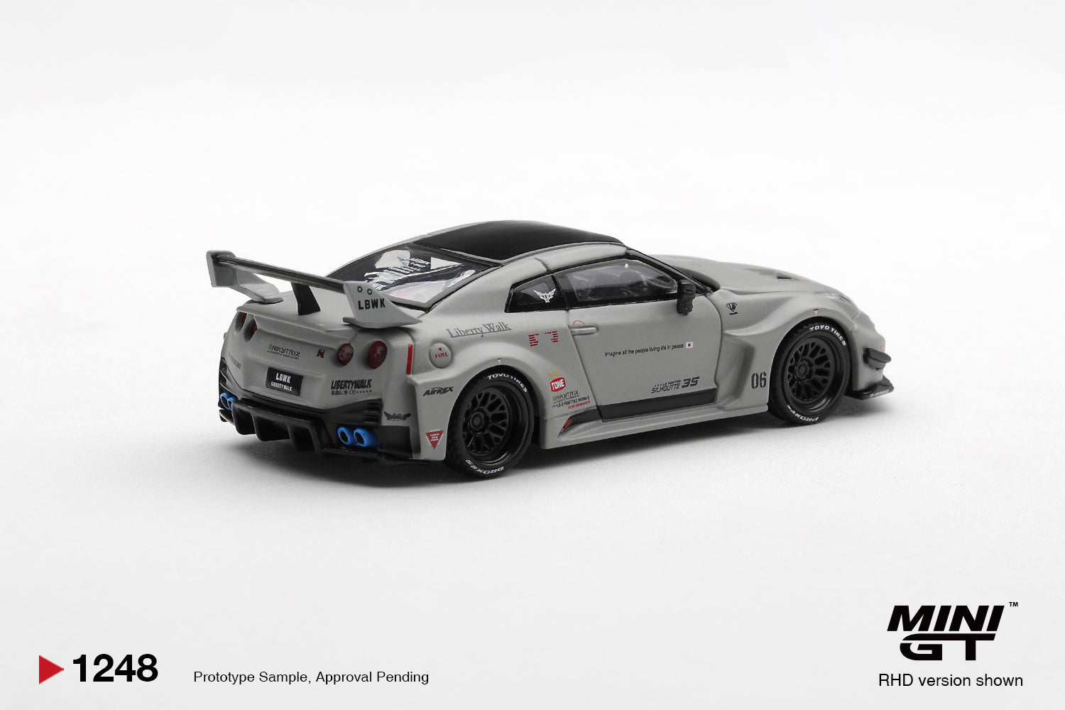 [PRE ORDER] Mini GT 1/64 NISSAN LB-Silhouette WORKS GT 35GT-RR Ver.1 Matt Grey MGT01248-BL Diecast Scale Model