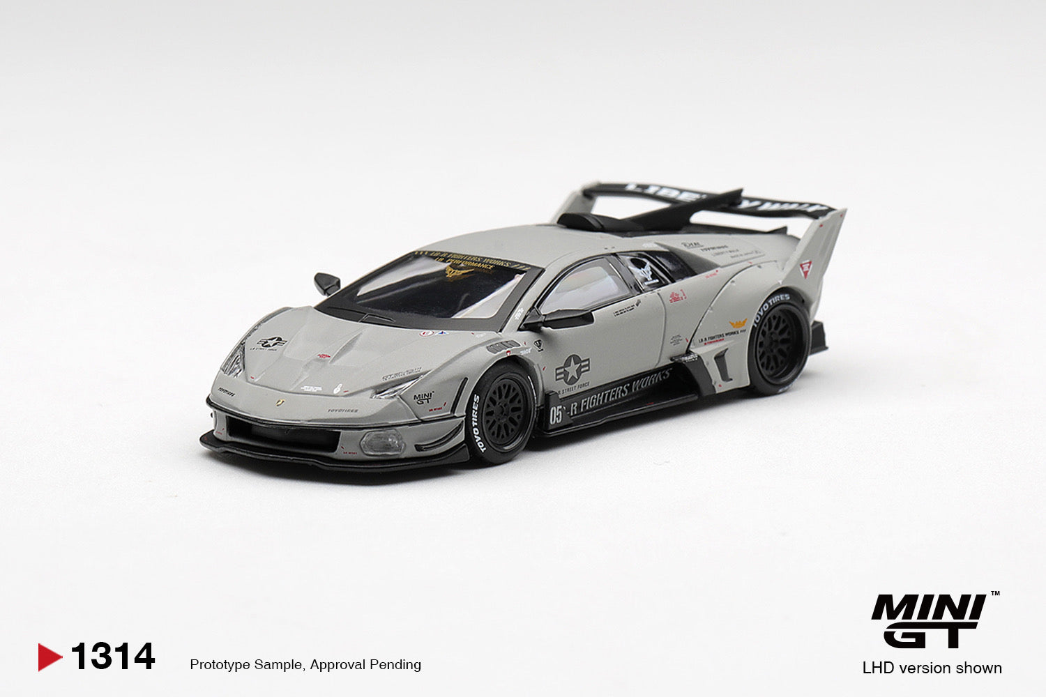 [PRE ORDER] Mini GT 1/64 Lamborghini LB-Silhouette WORKS MURCIELAGO GT Evo Fighter MGT01314-L Diecast Scale Model