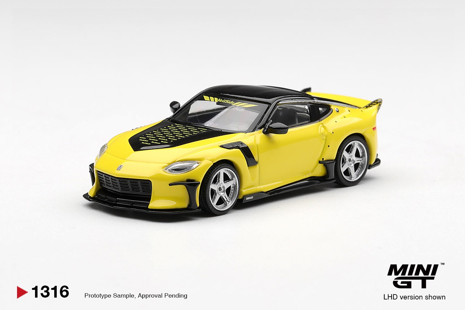 [PRE ORDER] Mini GT 1/64 Nissan Z VeilSide FFZ400 Ikazuchi Yellow MGT01316-L Diecast Scale Model