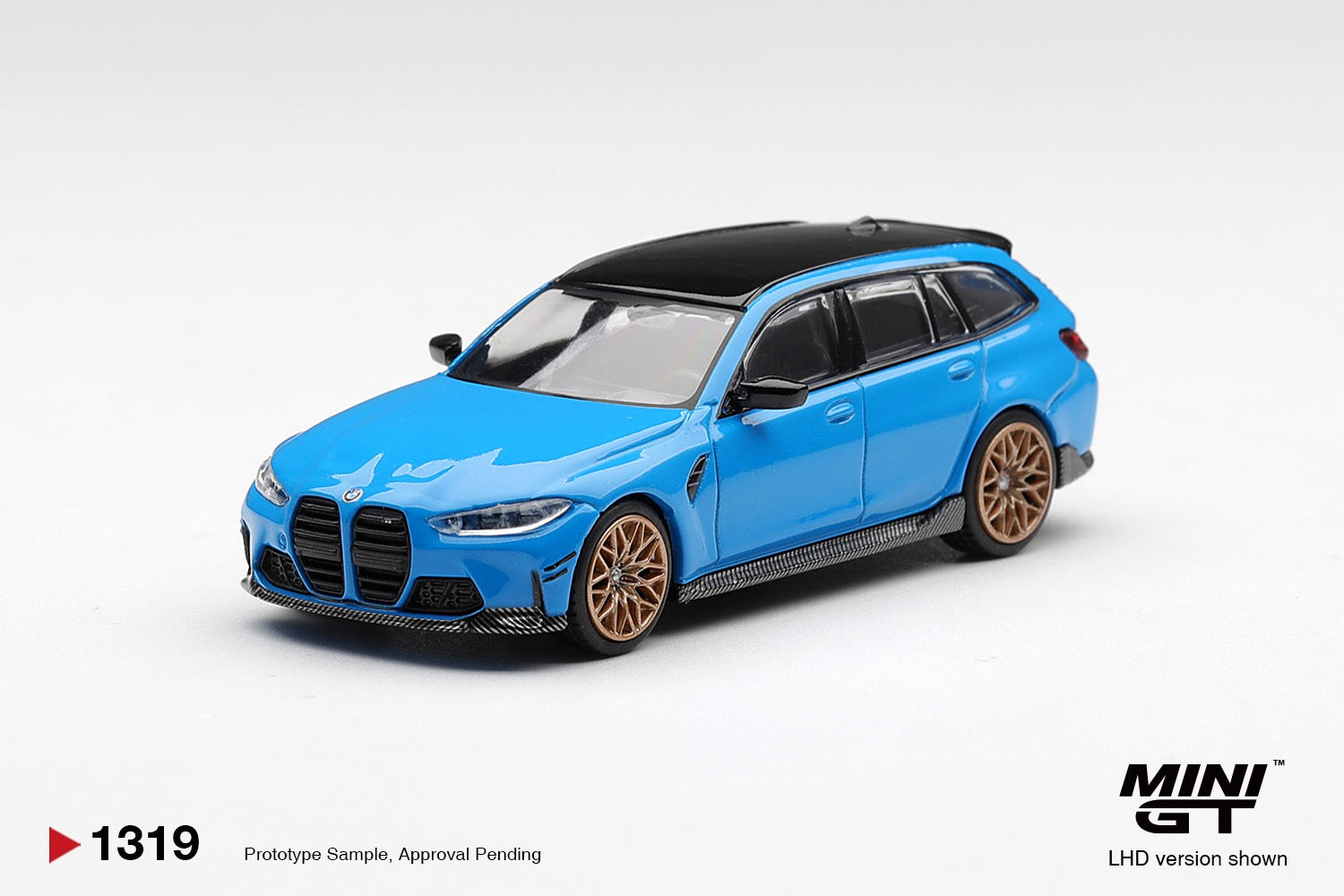 [PRE ORDER] Mini GT 1/64 BMW M3 M Performance Touring Riviera Blue MGT01319-L Diecast Scale Model